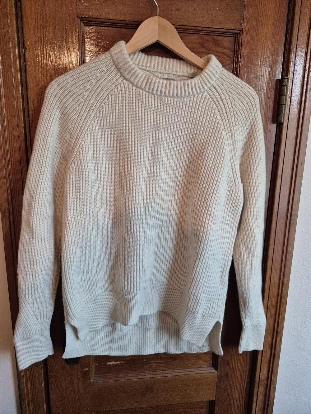 All Saints Wool And Cashmere Blend Crew Neck Sweater Small